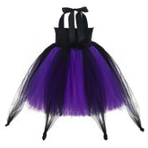 Kids Children Movie Maleficent Maleficent Witch Black Tutu Dress Outfits Cosplay Costume Halloween Carnival Suit